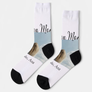 liebe mama muttertag foto name einfach socken