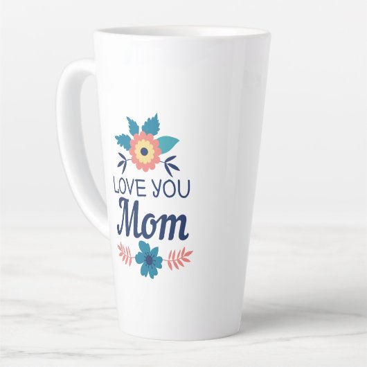 Liebe Mama | Muttertag Milchtasse (Linke Ecke)