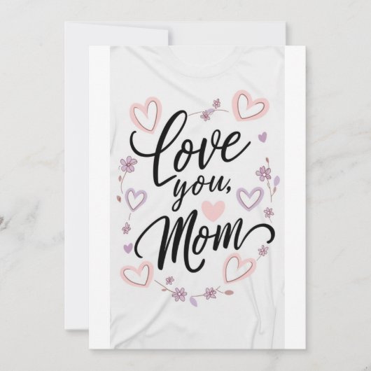 Liebe Mama, Muttertagskarte Einladung (Vorderseite)