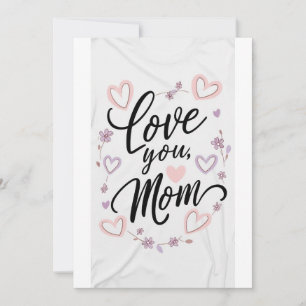 Liebe Mama, Muttertagskarte Einladung