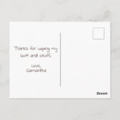 Liebe Mama ... Muttertagskarte Postkarte (Rückseite)