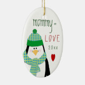 Liebe MAMA niedliches Penguin-Weihnachtsgeschenk Keramik Ornament (Rechts)