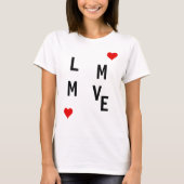 Liebe Mama personalisiert T - Shirt (Vorderseite)