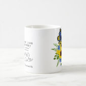 Liebe Mama personalisierte Blumen-Tasse Kaffeetasse (Mittel)