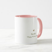Liebe Mama Personalisierte Botanik Tasse (VorderseiteRechts)