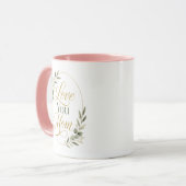 Liebe Mama Personalisierte Botanik Tasse (Vorderseite Links)