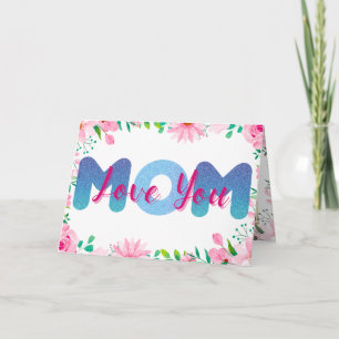 Liebe Mama personalisierte Fotos Muttertagskarte Karte