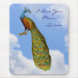 Liebe Mama Pfau Personalisierte Mauspad
