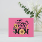 Liebe Mama Postkarte (Stehend Vorderseite)
