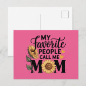 Liebe Mama Postkarte (Vorne/Hinten)
