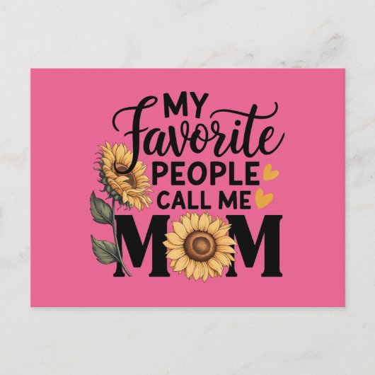 Liebe Mama Postkarte (Vorderseite)