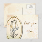 Liebe Mama, Postkarte (Vorne/Hinten)