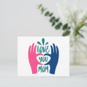 Liebe, Mama Postkarte (Stehend Vorderseite)
