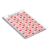 Liebe Mama Red Hearts Notebook Notizblock (Rechte Seite)