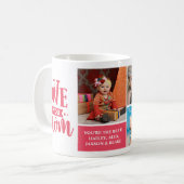 Liebe Mama Rosa Muttertagsgeschenk Kaffeetasse (Vorderseite Links)