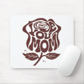 Liebe Mama Rose Typografie Mousepad (Mit Mouse)