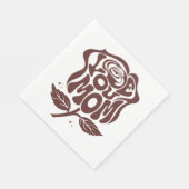 Liebe Mama Rose Typografie Serviette (Ecke)