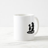 Liebe Mama Silhouette Muttertagsdesign Kaffeetasse (VorderseiteRechts)