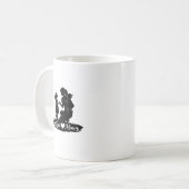 Liebe Mama Silhouette Muttertagsdesign Kaffeetasse (Vorderseite Links)