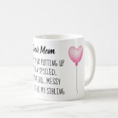 Liebe Mama. Spaß-Becher Kaffeetasse (VorderseiteRechts)