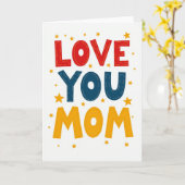 Liebe Mama Sterne Art Karte (Gelbe Blume)