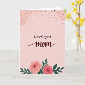 Liebe Mama Süße Karte (Gelbe Blume)