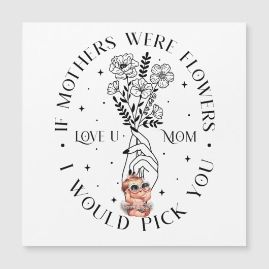 Liebe Mama Tasse Magnetkarte (Vorderseite)