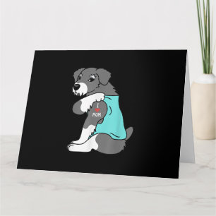 Liebe Mama Tattoo Schnauzer lustigen Muttertaghund Karte