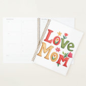 Liebe Mama Text mit Blume Planer (Anzeige)