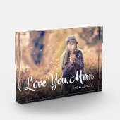 Liebe Mama | Trendweiße Typografie und Foto (Links)