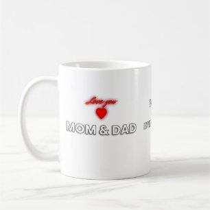 Liebe Mama und Vater Tasse Familienbewertung