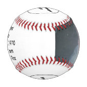 Liebe Mama & Vater Baby Baseball (Vorderseite)