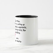 Liebe Mama, vielen Dank, dass Sie mein Geschwister Tasse (Zentrum)