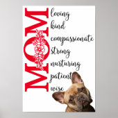 Liebe, Mama...von Ihrem französischen Bulldogin Poster (Vorne)