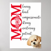 Liebe, Mama...von Ihrem Maltipoo Poster (Vorne)
