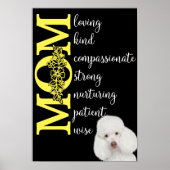 Liebe, Mama...von Ihrem Poodle Poster (Vorne)