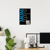 Liebe, Mama...von Ihren maltesischen Terrier Poster (Heimbüro)