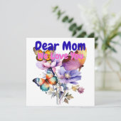 Liebe Mama, Wir Liebe Sie Einladung (Stehend Vorderseite)
