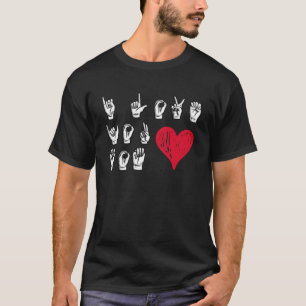 Liebe Mama Zeichensprache Interpreter Geschenke AS T-Shirt