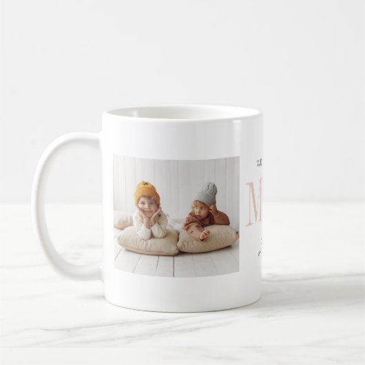 Liebe Mama | Zwei FotoCollage Kaffeetasse (Links)