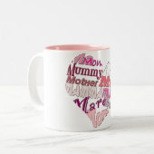 Liebe-Mama Zweifarbige Tasse (Vorderseite Links)