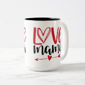 Liebe Mama Zweifarbige Tasse (VorderseiteRechts)