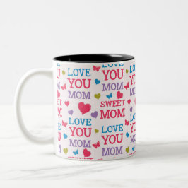 Liebe, Mama Zweifarbige Tasse