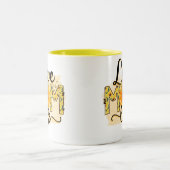 Liebe Mama Zweifarbige Tasse (Mittel)