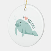 Liebe Manatees Keramik Ornament (Links)