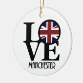 LIEBE Manchester England Keramik Ornament (Links)