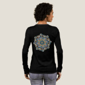 Liebe Mandala Bloom Tri-Blend Shirt (Voller Rückseite)