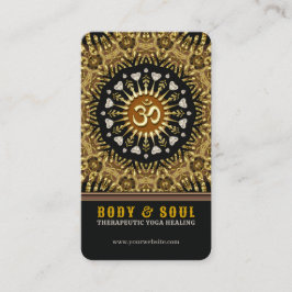 Liebe Mandala Healing Earth Batik Yoga Visitenkarte