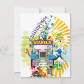 Liebe Manila, Philippinen Einladung (Vorderseite)