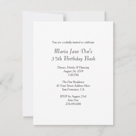 Liebe Manila, Philippinen Einladung (Rückseite)